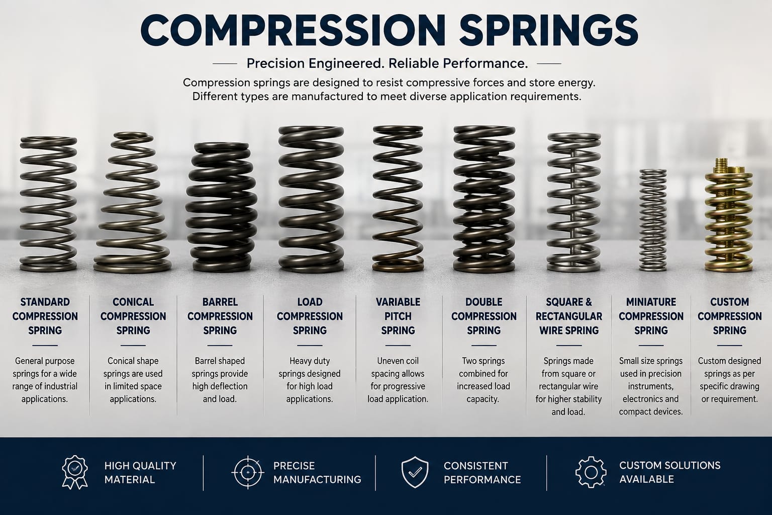 Compression Spring Technical Diagram